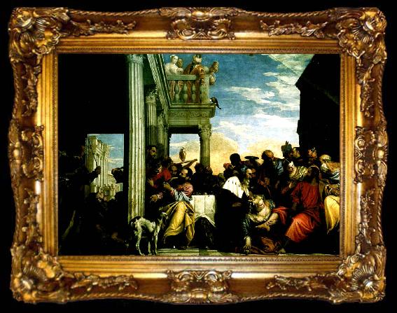 framed  Paolo  Veronese feast in the house of simon, ta009-2